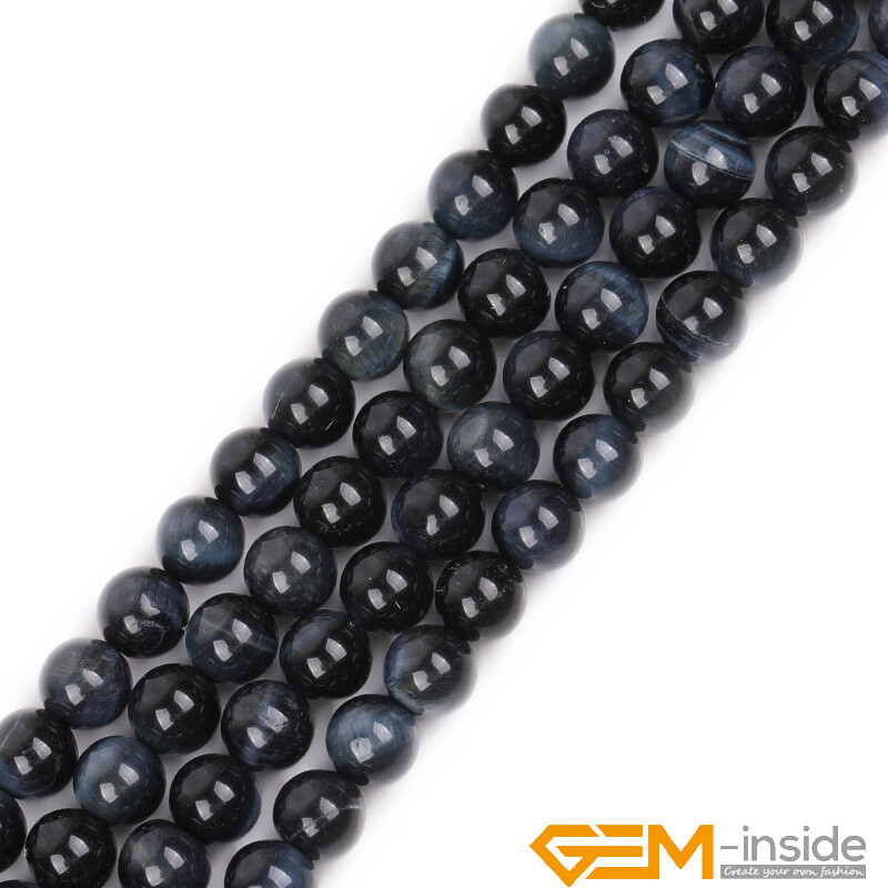 Tigers Eye Earrings Blue Tiger Eye Gemstone Beads – Grade AA Round Loose Beads, 6mm/8mm/10mm/12mm Sizes For Jewelry Making Bluetiger Eye Necklace - Foto 10