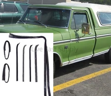 Door Beltline Glass Channel Weatherstrip Window Seal Kit for 1973-79 Ford Truck