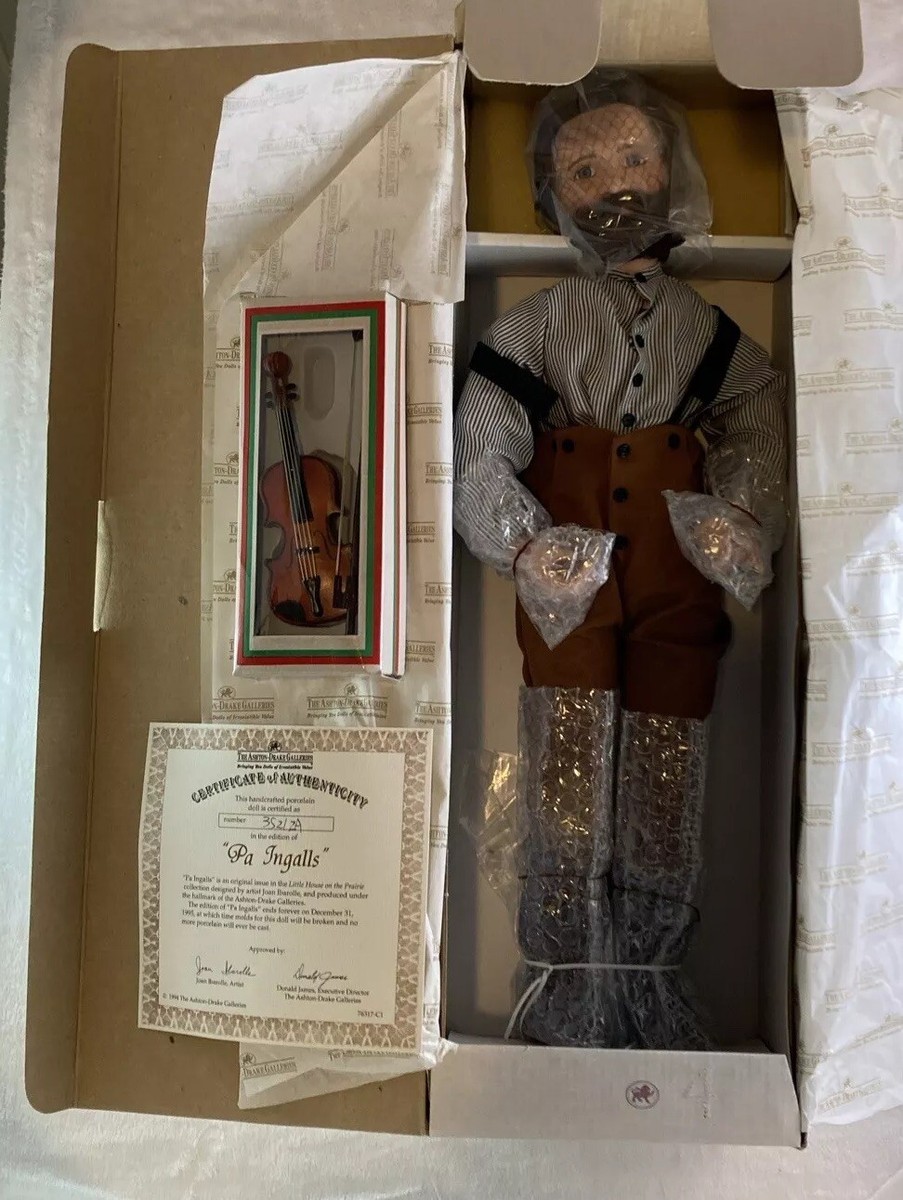 Complete Set Little House On The Prairie Dolls Ma Pa Mary Laura Carrie  Grace