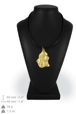 Basset Hound Type 4 - Gold-plated Necklace with the Image of a Dog Art Dog