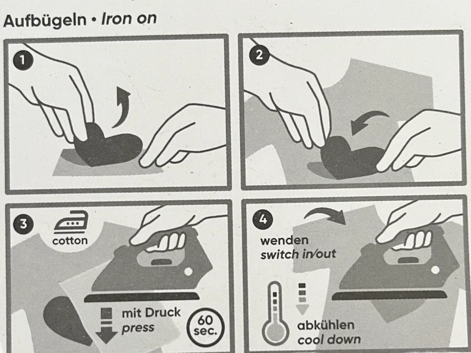 Mono Quick 1232x Schnöselbären Applikation, Bügelbild, Patch Coole Bären - Bild 2 von 2