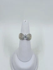 Diamonique 100-Facet Cubic Zirconia Fluted Band Ring Sterling Silver