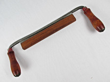 Vintage WORTH Draw Knife 10 Curved Blade w/ W...