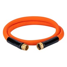 EASTRANS 5ft x 5/8" Orange Garden Hose with 3/4" 5FT Male to Female,