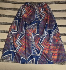 African Print Skirt with Pockets