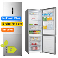 Gorenje KüHl Gefrierkombination Nofrost Freistehend KüHlschrank Edelstahl 495 L