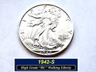 SUPER 1942-S "BU" Walking Liberty ➳ Strong Skirt Lines ➳ Nice Luster ➳142sau
