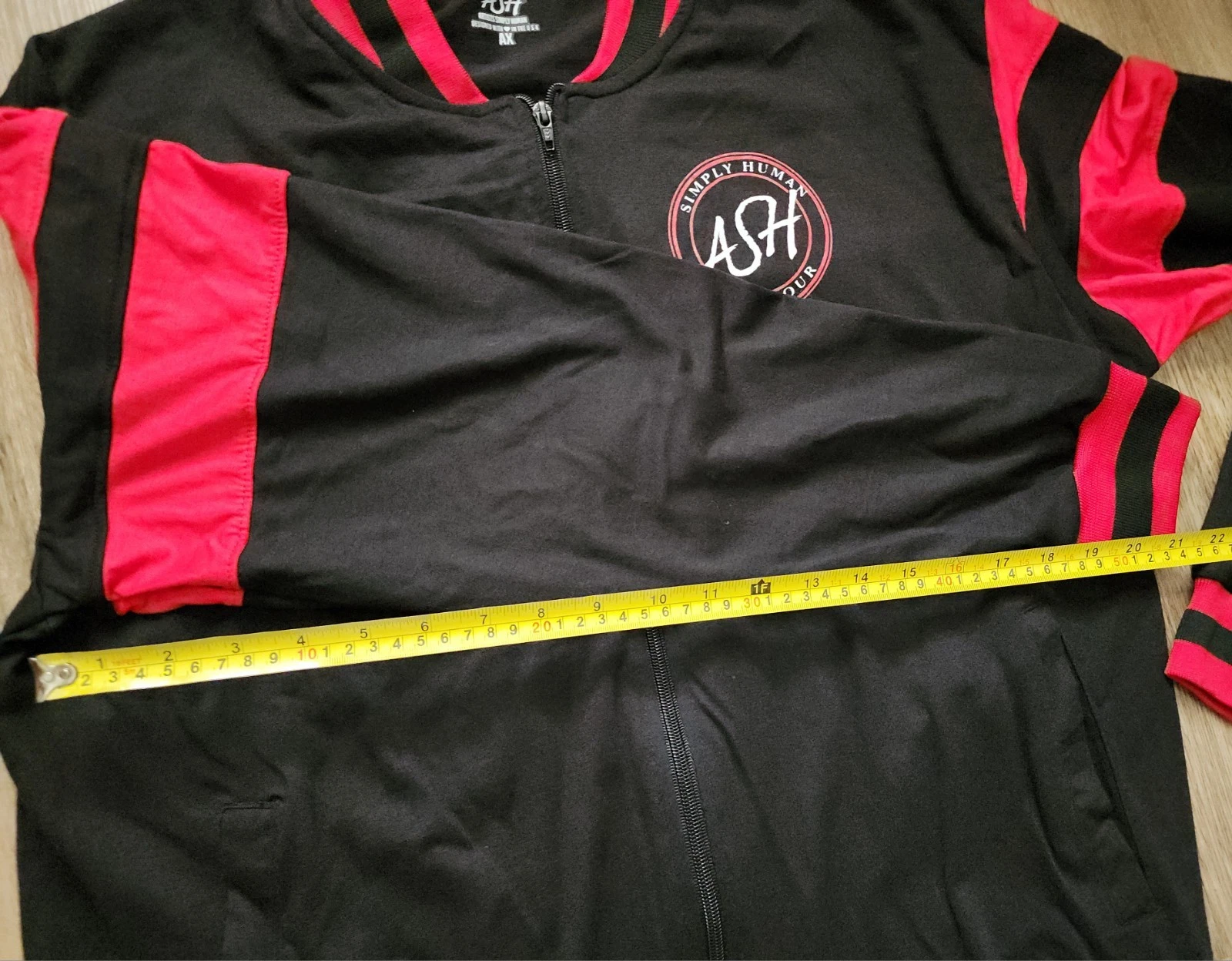 Artists Simply Human ASH Dance Convention Tour Full Zip Jacket - Black/Red - XL - product detail image 9