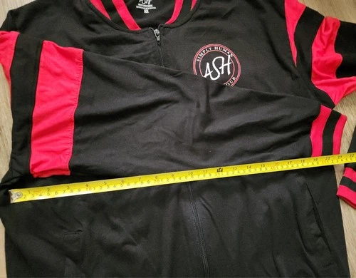 Artists Simply Human ASH Dance Convention Tour Full Zip Jacket - Black/Red - XL image 9