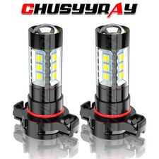 Fit 2014 2015 Jeep Cherokee 6000K H16 5202 2504 LED Fog Light Bulbs 2PC white