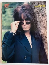 MOTLEY CRUE~NIKKI SIXX~ORIG 1989 POSTER~FULL PAGE PRINT MAGAZINE PINUP CLIPPING