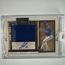 LUISANGEL ACUNA 2024 PANINI THREE AND TWO JERSEY PATCH AUTO /99 Q5167