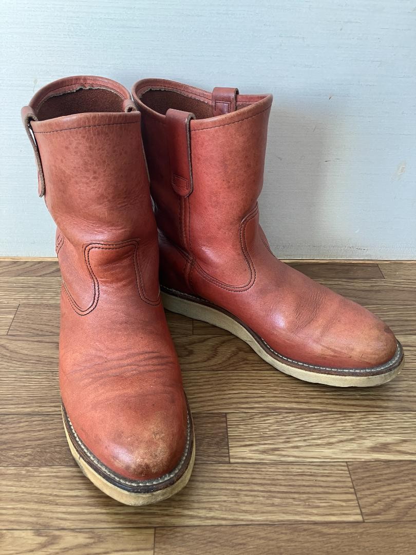 靴 REDWING / PECOS / 8866 / 9inch Red Wing 8866 Pecos Oro Russet Brown Leather Pull On Boots