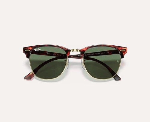 Ray-Ban ClubMaster RB3016 Tortoiseshell/Gold Green Lenses Unisex Sunglasses