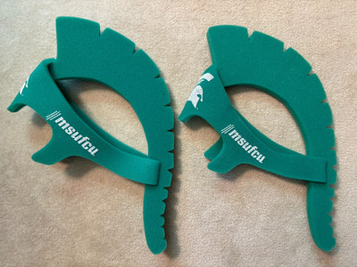 MICHIGAN STATE SPARTANS Foam Fan Sparty Helmets! game credit union school spirit