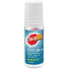 Pain Relief Roll On Gel 3oz, USA Made, Max Strength Fast Acting with MSM, Glu...