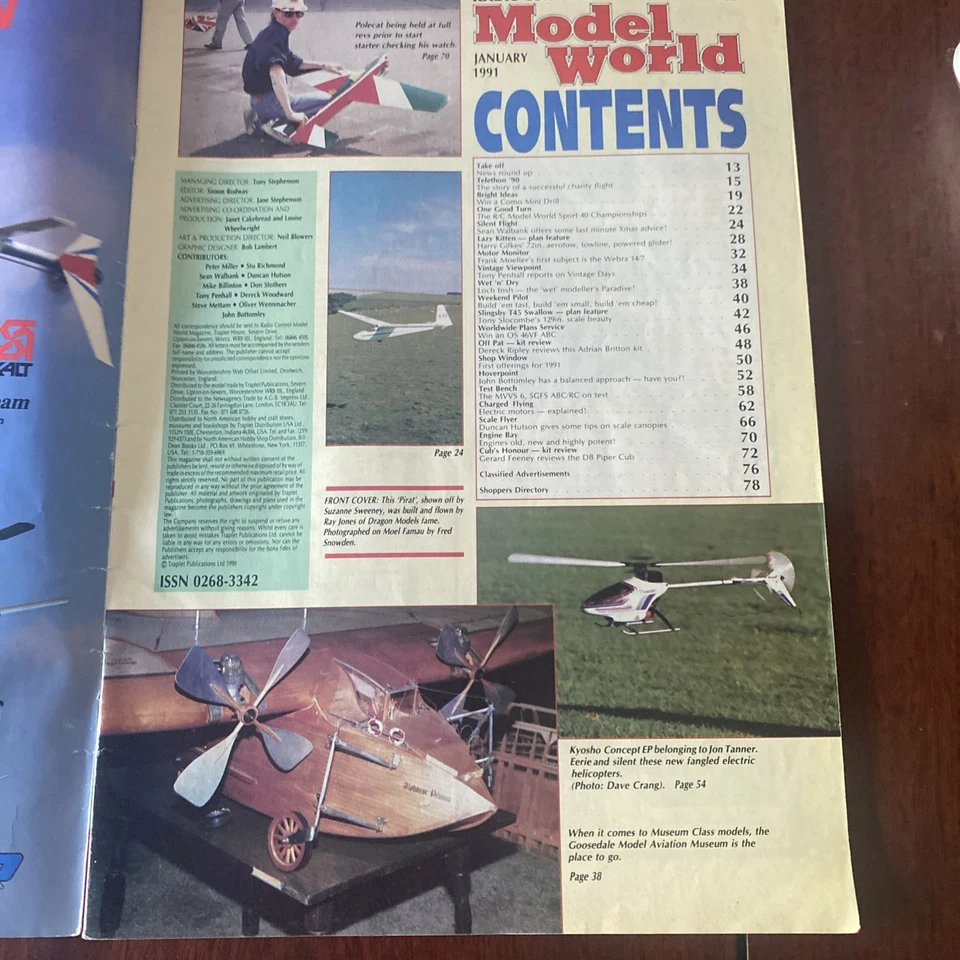 Radio Control Model World Magazine January 1991 missing free plans Foto 2 de 4