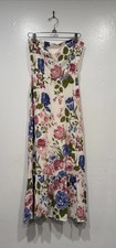 Reformation Arta Dress In Donna Size 4 Floral Print Strapless Romantic Wedding