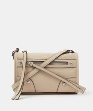 Accessorize Faux Leather Cream Cross Body Bag New with Tags