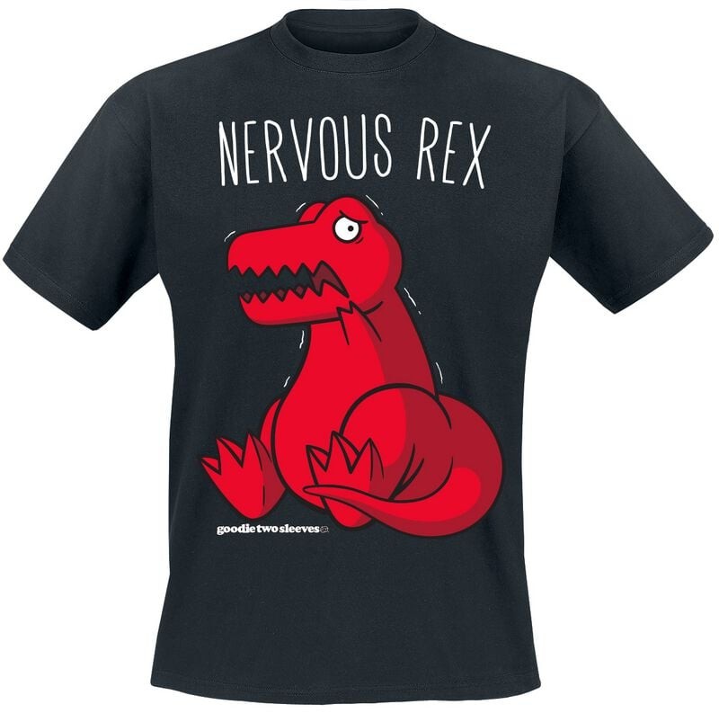 Симпатичная футболка с двумя рукавами Herren Nervous Rex schwarz