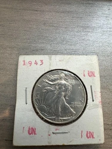 WALKING LIBERTY HALF AU Near UNC - 1943 LUSTER NICE ORIGINAL - U Grade LOOK 90%