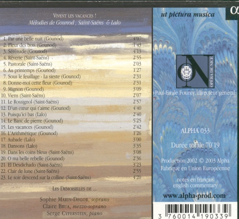 ALPHA033 Die Jungfrauen Leben Die Ferien! (Melodien Von Gounod, Saint) - Bild 2 von 3