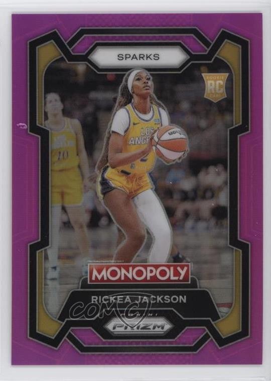 2024 Panini Prizm Monopoly WNBA Pink 37/149 Rickea Jackson #63 Rookie RC 01sb