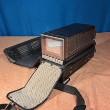 Vintage 4” Sony Trinitron KV-4000 Color TV / Monitor - Working Orig Leather Case