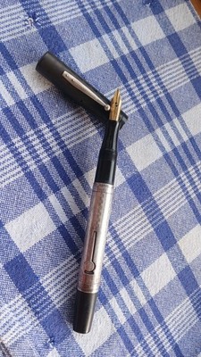 Vtg Waterman 452 Sterling Overlay Füllfederhalter Replacement Cap ? 14k Flex Nib
