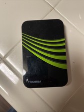 Toshiba External Drive 160GB External Hard Disk Black and green Portable USB