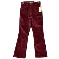 Universal Thread Corduroy Pants High Rise Ankle Bootcut Stretch Size 2 Retro 70s