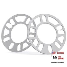 2 Pack Universal Wheel Spacers - 5mm - Fits 4  5 Lug Wheels - PCD 98-20mm - 1