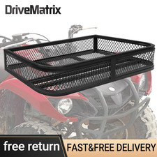 Front Cargo Basket Rack for ATV Universal Steel Heavy Duty 36x17.3 Inch