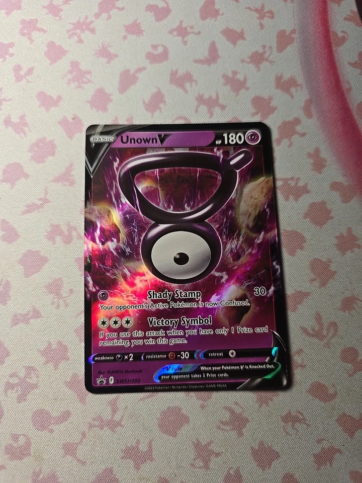 Unown V SWSH300 SWSH: Sword & Shield Promo Cards Holo - Image 2 of 4