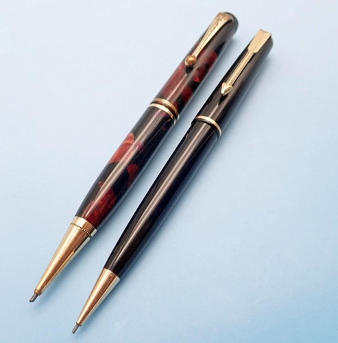Parker Mechanical Pencils; X2; Parker Duofold Jr. and Duofold '17'; Both working