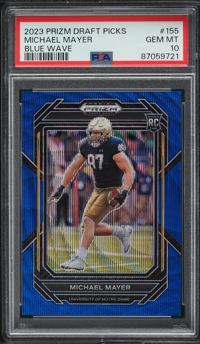 Michael Mayer Panini Prizm Draft Picks #155 Blue Wave