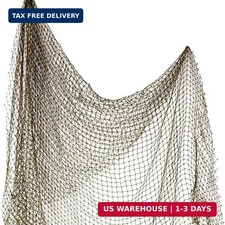 COLIBROX Fishing Net 5'x10' Commercial Fish Netting Old Vintage Decor