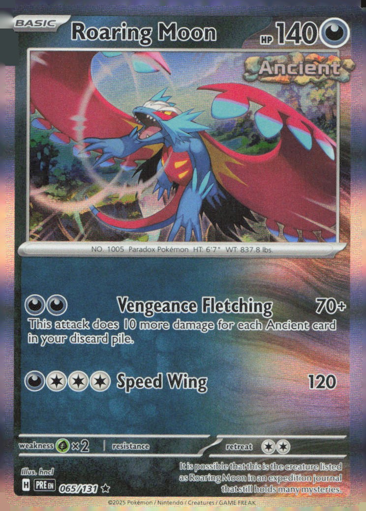 Roaring Moon Rare SV: Prismatic Evolutions 065/131 NM