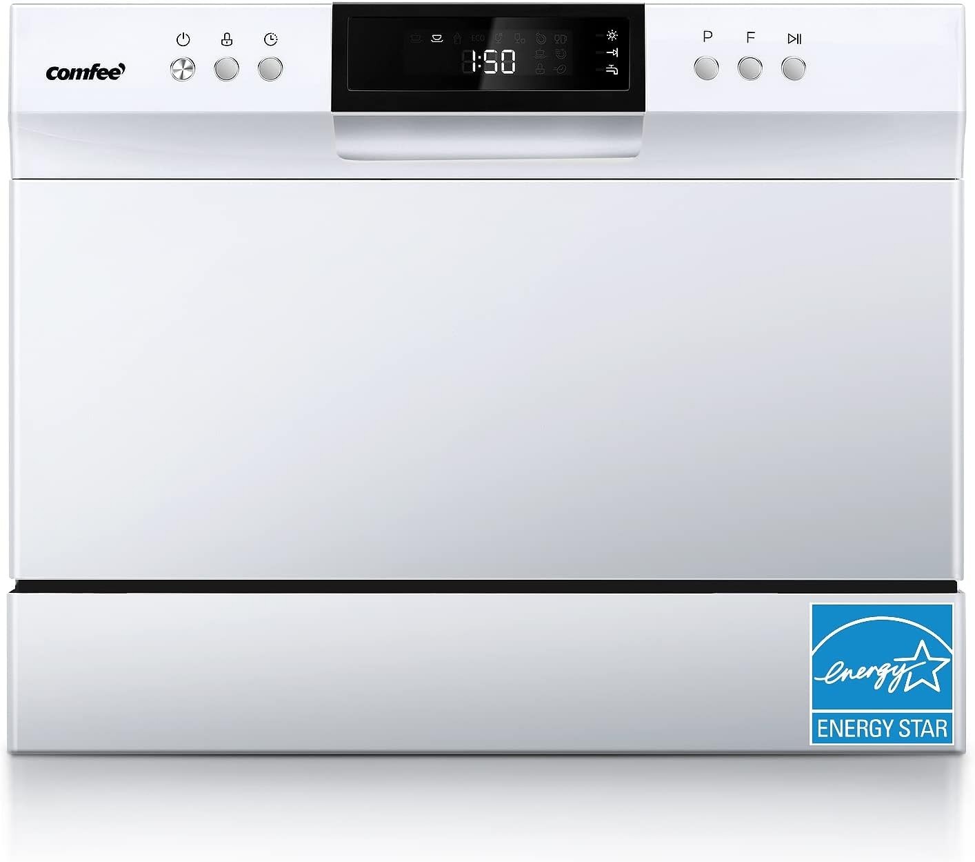 Portable Mini Dishwasher, Energy Star, Countertop, 6 Place Settings, with 8 Wash