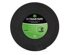 Jumbo 3D Foam Tape Roll Black