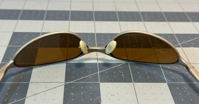 Oakley C Wire VINTAGE C-Wire Sunglass, Platinum Frame, Gold
