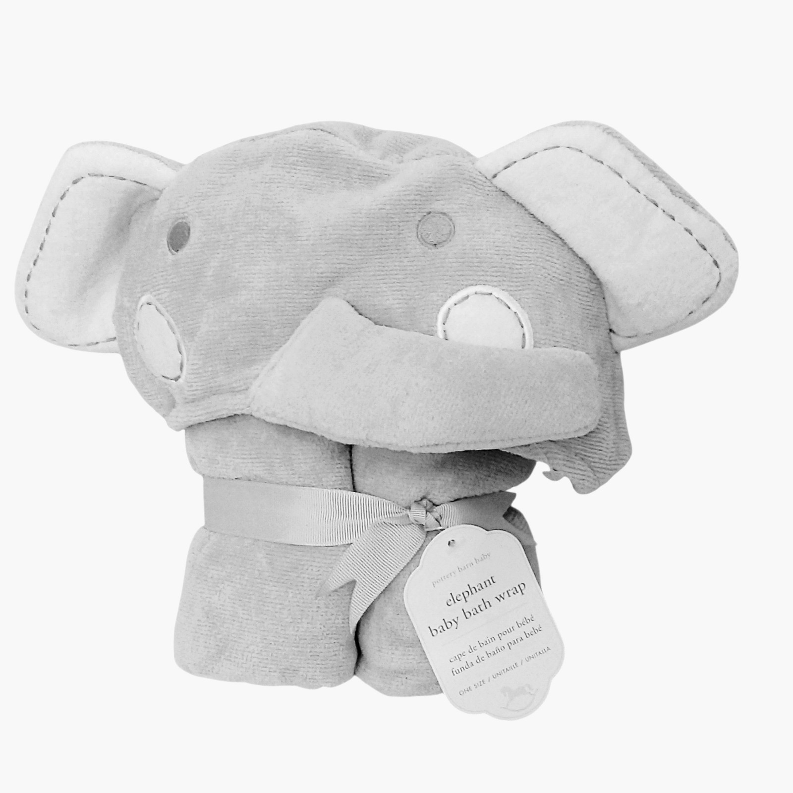 Hooded Gray 100% Cotton Pool Beach Summer