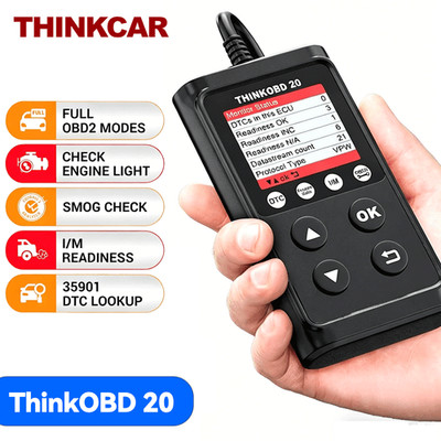 USED Thinkcar OBD2 Scanner Engine Code Reader Car DTC Lookup Scan Tool Live Data