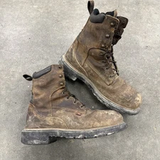 Red Wing Shoes 2203 Leather Work Boots Steel Toe Lace Up Mens Size 8 D