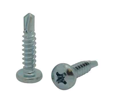 Grabber | 10 X 3/4-in Phillips, Pan Head, Fine Thread, Tek 3 Drill Point 410 Stainless Steel Screws Bulk 10075pss