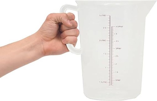 Messkanne Kunststoff Küchenleiste Polypropylen Messkanne 0,5L 1L 2L 3L 5L - Bild 9 von 11