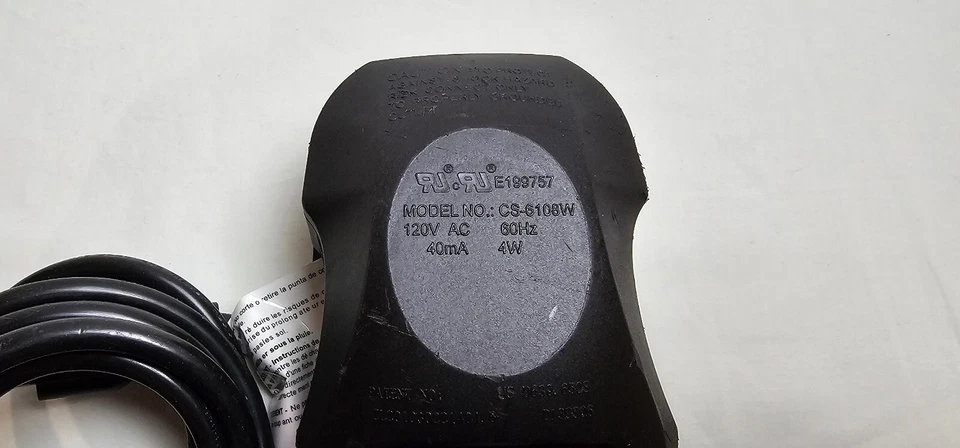 3 Prong CS-6108W Module On Off Switch 120V AC 60Hz 40mA 4W E199757 Black. B#01 - Image 2 of 4