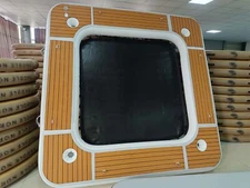 Inflatable Floating Platform Water Hammock With Cup Holder W/Mesh For Yacht Boat