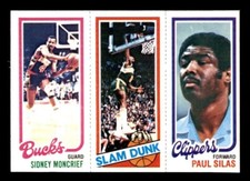 1980 Topps Basketball #110 Moncrief Shelton Silas NM *e4