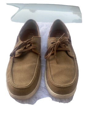 Toms Men's Brown Toffee Washed Canvas Culver Slip On Boat